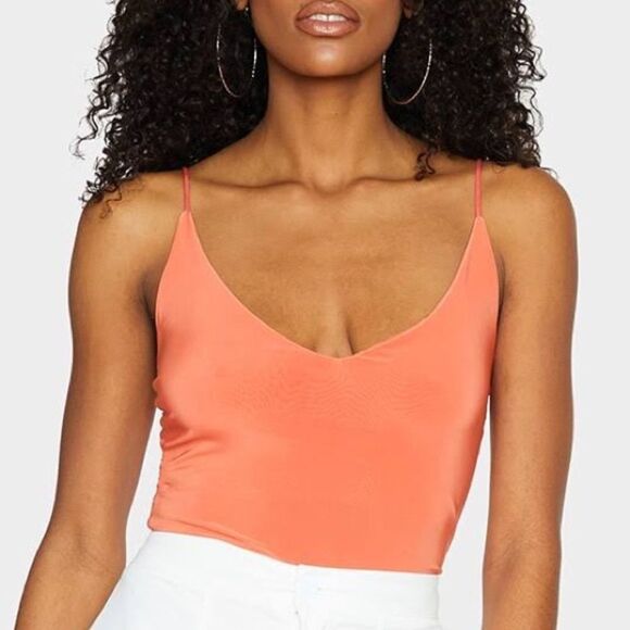 Forever 21 Wide V-Neck Cami Bodysuit - Picture 1 of 7